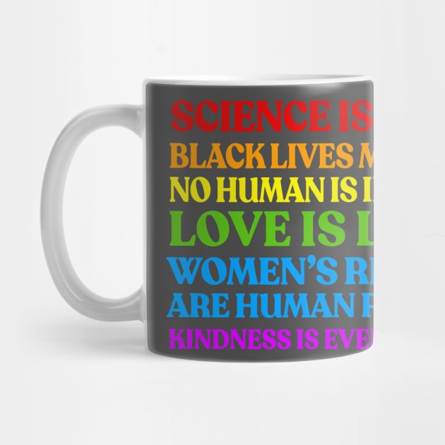 Science Is Real - Human Rights Typographic Design by DankFutura